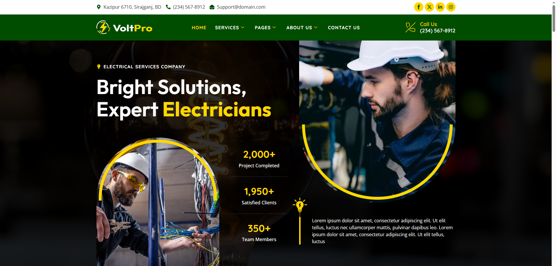 Electricians Template 1